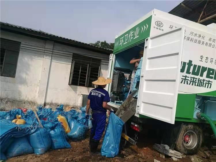 古县工业污泥压干处理